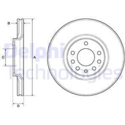 stabdžių diskas (1vnt)
                                DELPHI                                                BG3770C, Nenur