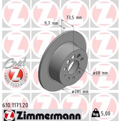 stabdžių diskas (1vnt) COAT Z
                                ZIMMERMANN                                                610