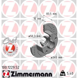 stabdžių diskas (1vnt) SPORT Z
                                ZIMMERMANN                                100.1229.52, Nenur