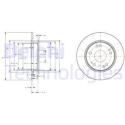stabdžių diskas (1vnt)
DELPHI BG4118C, Nenur