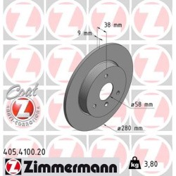 stabdžių diskas (1vnt) COAT Z
                                ZIMMERMANN                                405.4100.20, Nenuro