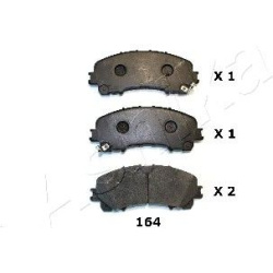 stabdžių trinkelių rinkinys, diskinis stabdys
ASHIKA