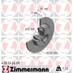stabdžių diskas (1vnt)
                                ZIMMERMANN                                470.2424.00, Nenurodytas g