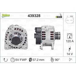 kintamosios srovės generatorius VALEO ORIGINS NEW OE TECHNOLOGY
                                                439328, VALE