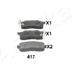 stabdžių trinkelių rinkinys, diskinis stabdys
                                ASHIKA                                      