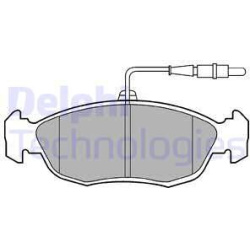 stabdžių trinkelių rinkinys, diskinis stabdys
                                DELPHI                                      