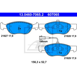stabdžių trinkelių rinkinys, diskinis stabdys
                                ATE                                         
