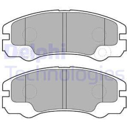 stabdžių trinkelių rinkinys, diskinis stabdys
                                DELPHI                                      