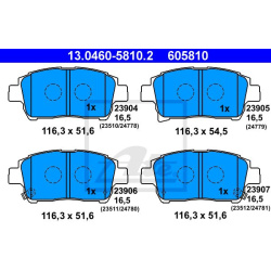 stabdžių trinkelių rinkinys, diskinis stabdys
                                ATE                                         