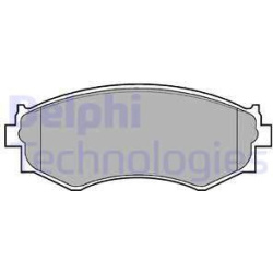 stabdžių trinkelių rinkinys, diskinis stabdys
                                DELPHI                                      