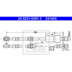 stabdžių žarnelė
                                ATE                                                24.5231-0391.3, ATE, 