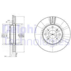 stabdžių diskas (1vnt)
                                DELPHI                                                BG3516, Nenuro
