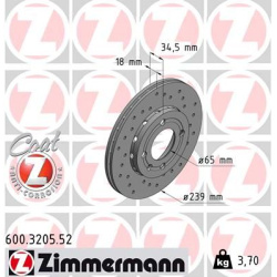 stabdžių diskas (1vnt) SPORT Z
                                ZIMMERMANN                                                60