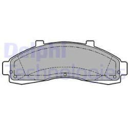 stabdžių trinkelių rinkinys, diskinis stabdys
                                DELPHI                                      