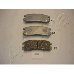 stabdžių trinkelių rinkinys, diskinis stabdys
                                ASHIKA                                      