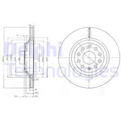 stabdžių diskas (1vnt)
                                DELPHI                                BG3975, Nenurodytas gamintojas