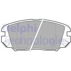 stabdžių trinkelių rinkinys, diskinis stabdys
                                DELPHI                                      