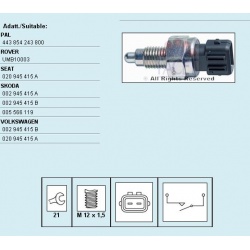 jungiklis, atbulinės eigos žibintas Made in Italy - OE Equivalent
                                FACET                    