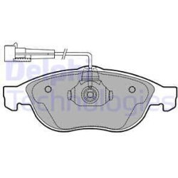 stabdžių trinkelių rinkinys, diskinis stabdys
                                DELPHI                                      