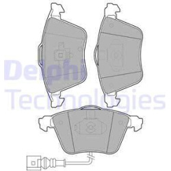 stabdžių trinkelių rinkinys, diskinis stabdys
                                DELPHI                                      