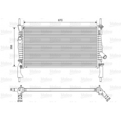 Aušinimo radiatorius
                                VALEO                                                701606, VALEO, 701