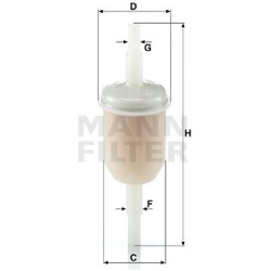 filtras, karterio alsuoklis
                                MANN-FILTER                                WK 31/2 (10), MANN-FIL