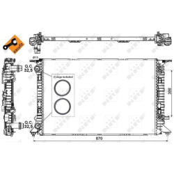 Aušinimo radiatorius
                                NRF                                                53718, NRF, 53718, a