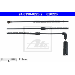 įspėjimo kontaktas, stabdžių trinkelių susidėvėjimas
                                ATE                              