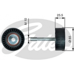 kreipiantysis skriemulys, V formos rumbuotas diržas DriveAlign™
                                GATES                     