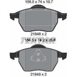 stabdžių trinkelių rinkinys, diskinis stabdys Q+
TEXTAR