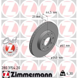 stabdžių diskas (1vnt) COAT Z
                                ZIMMERMANN                                                280