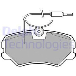 stabdžių trinkelių rinkinys, diskinis stabdys
                                DELPHI                                      