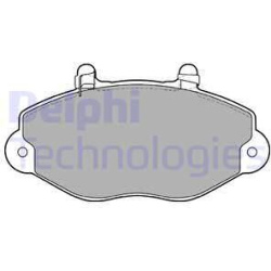 stabdžių trinkelių rinkinys, diskinis stabdys
                                DELPHI                                      