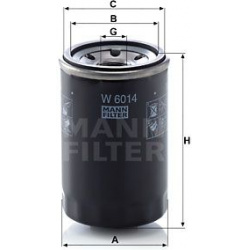 alyvos filtras
                                MANN-FILTER                                                W 6014, MANN-FILTER