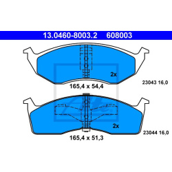 stabdžių trinkelių rinkinys, diskinis stabdys
                                ATE                                         