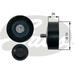 kreipiantysis skriemulys, V formos rumbuotas diržas DriveAlign™
                                GATES                     