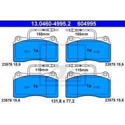 stabdžių trinkelių rinkinys, diskinis stabdys
                                ATE                                         