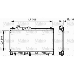 Aušinimo radiatorius
                                VALEO                                                735212, VALEO, 735