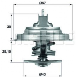 termostatas, aušinimo skystis BEHR
                                MAHLE                                                TX31