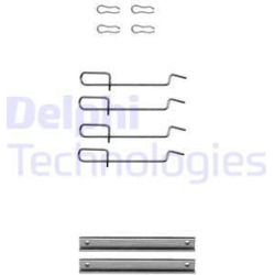 priedų komplektas, diskinių stabdžių trinkelės
                                DELPHI                                   
