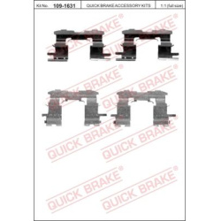 Stabdžių kaladėlių (disk) montavimo dalys
                                QUICK BRAKE                                    