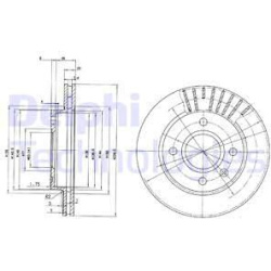 stabdžių diskas (1vnt)
                                DELPHI                                BG2440, Nenurodytas gamintojas