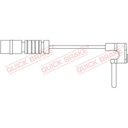 įspėjimo kontaktas, stabdžių trinkelių susidėvėjimas
                                QUICK BRAKE                      