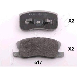 stabdžių trinkelių rinkinys, diskinis stabdys
                                ASHIKA                                      