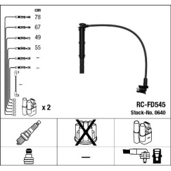 uždegimo laido komplektas
                                NGK                                                0640, NGK, 0640