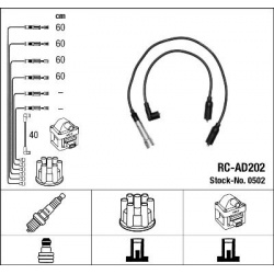 uždegimo laido komplektas
NGK 0502, NGK, 0502