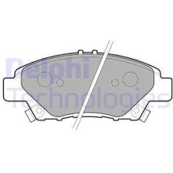stabdžių trinkelių rinkinys, diskinis stabdys
                                DELPHI                                      