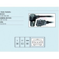 Daviklis alkūninio veleno padėties
FACET 9.0