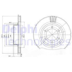stabdžių diskas (1vnt)
DELPHI BG4052, Nenuro