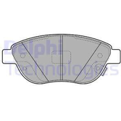 stabdžių trinkelių rinkinys, diskinis stabdys
                                DELPHI                                      